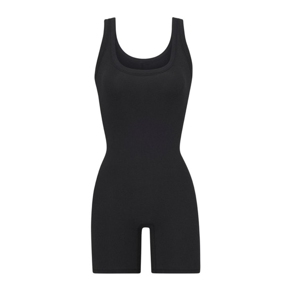 SKIMS COTTON RIB ONESIE in Soot NEW - Picture 4 of 11